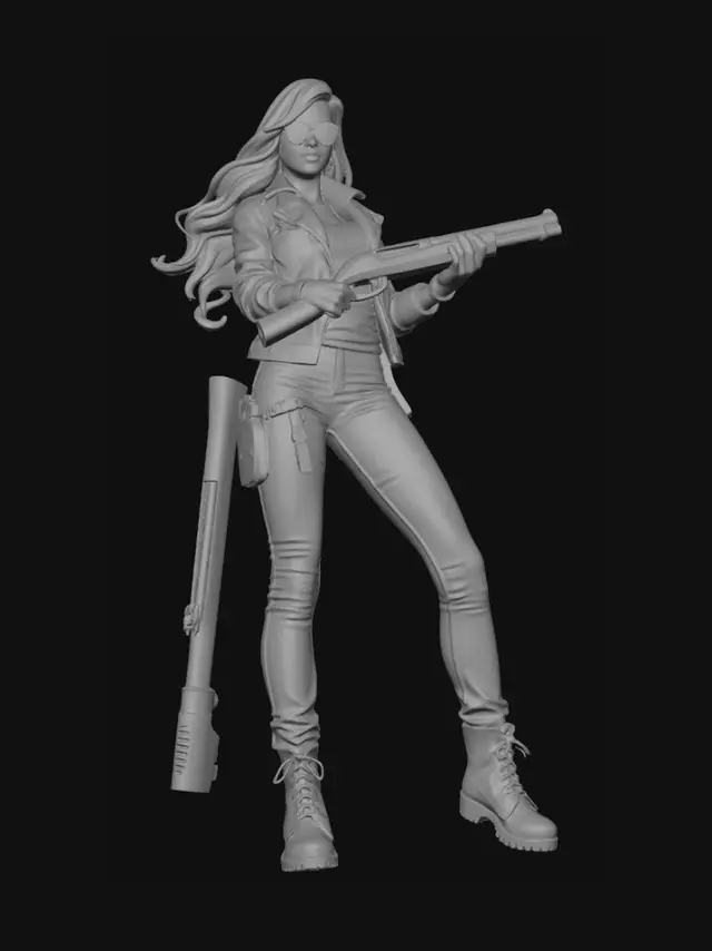 3D model for Femlae BOSS
Long hair
Cool
Gangster
Style
Vest gile unissex
Shotgun
Mafia