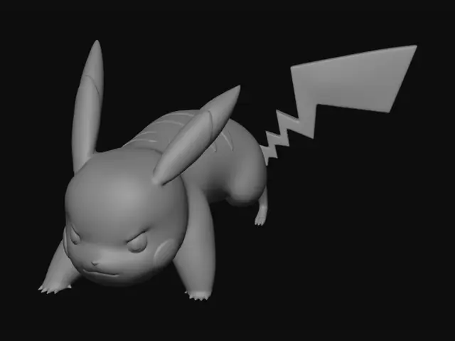 3D model for Pikachu Sprint Stance