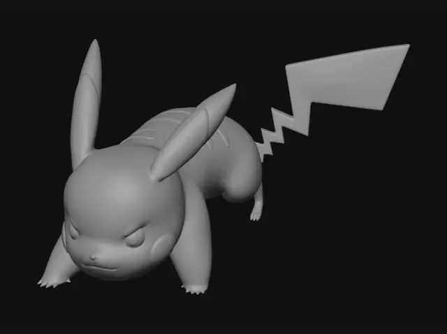 3D model for Pikachu Sprint Stance