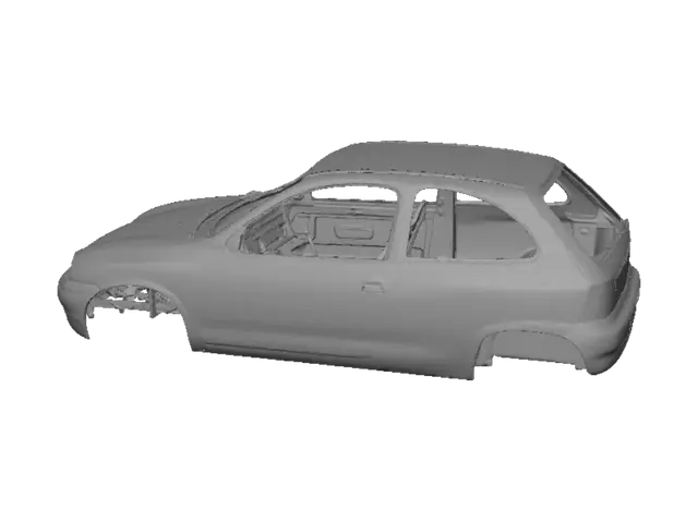 3D model for Hatchback Body Shell