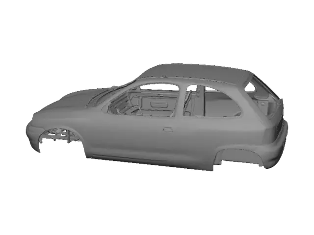 3D model for Hatchback Body Shell