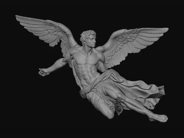 3D model for Winged Messenger Over the Moon