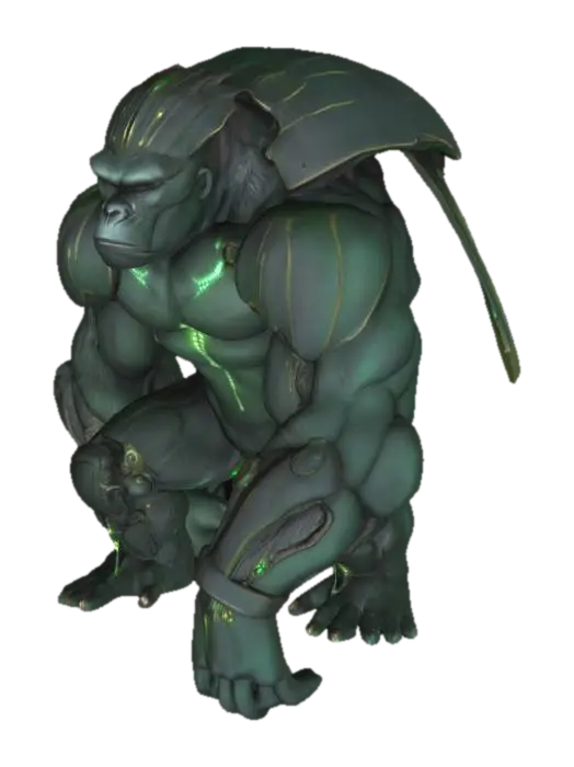 Emerald Beetle-Hulk - Apes 3D model, vytvořený pomocí AI