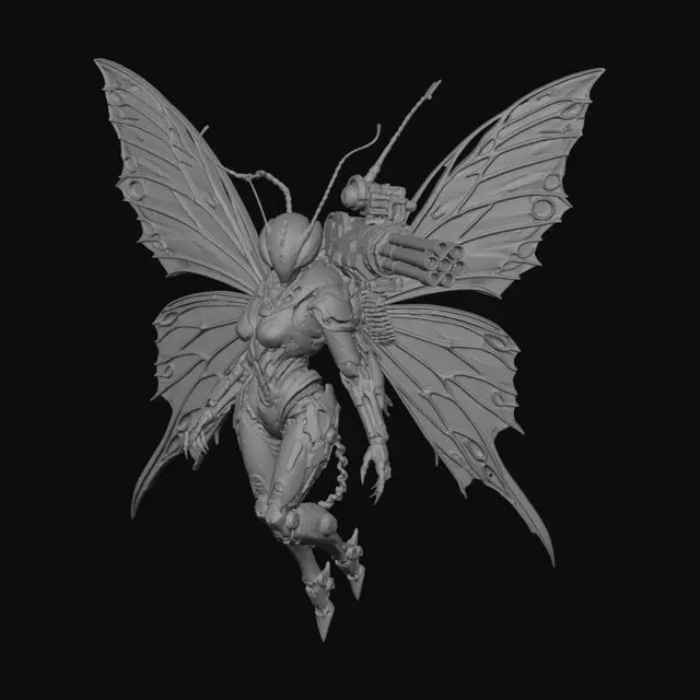 3D model for Blazing Butterfly Mech
