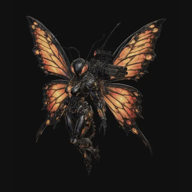 3D model for Blazing Butterfly Mech