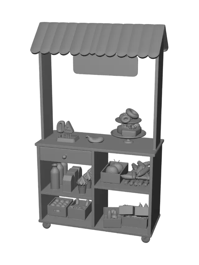 3D model for Toy Bakery Stand