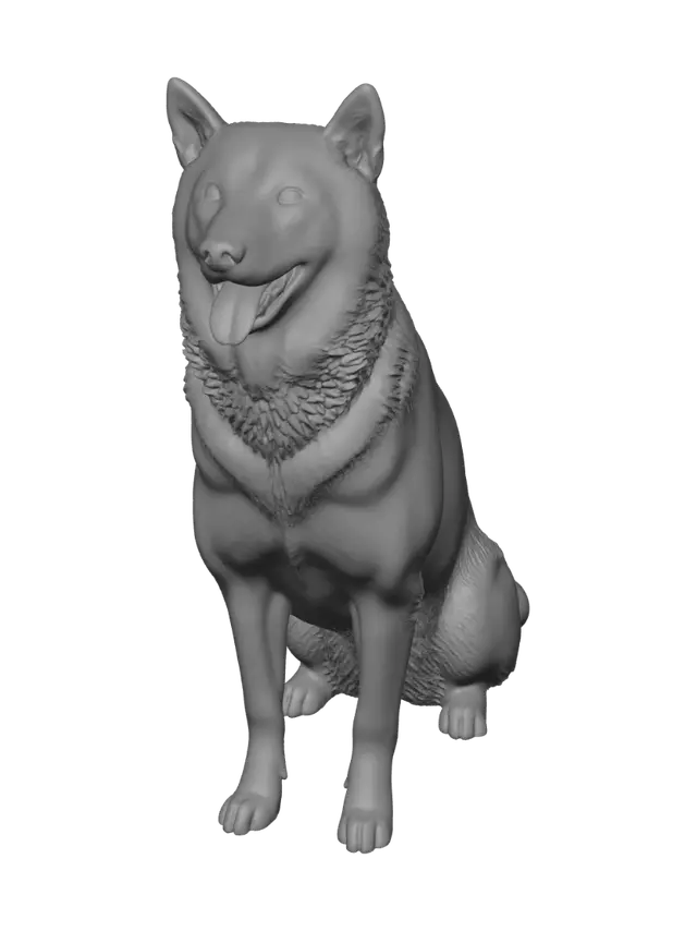 3D model for Smiling Shiba