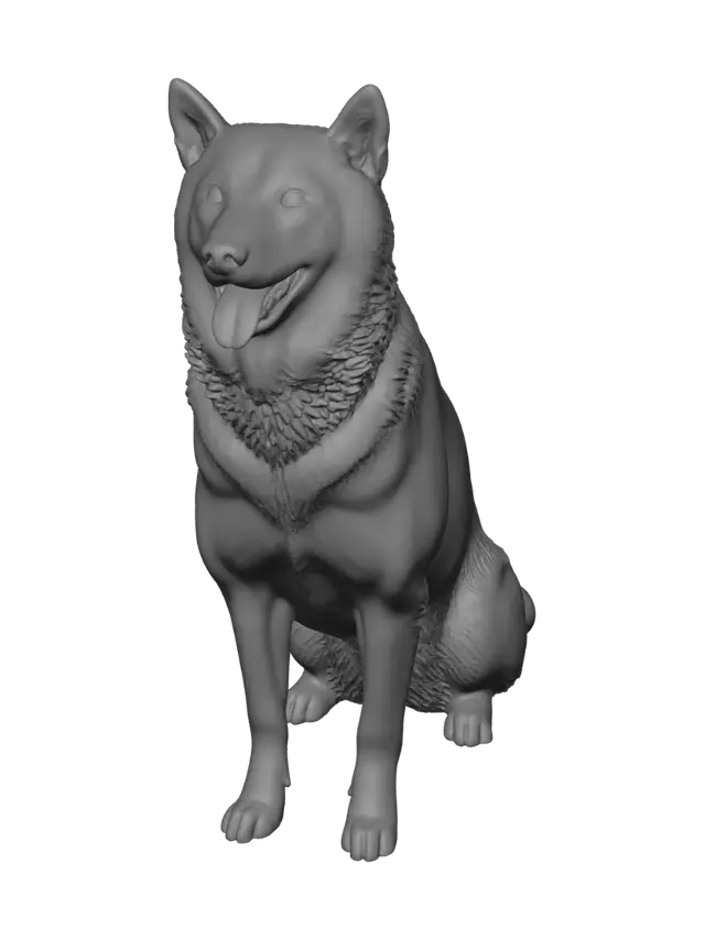 3D model for Smiling Shiba