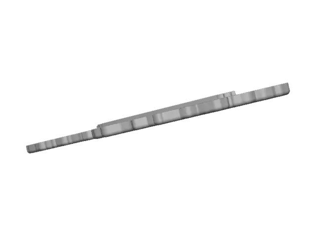 3D model for East Turkestan Map Flag