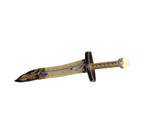 Modello 3D Great Sword made of various cheeses - Fantasyprops, generato dall’IA