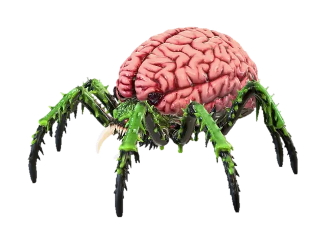 Spider - Venom 3D model, vytvořený pomocí AI