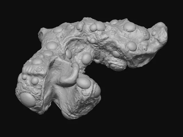3D model for Worm eye monster