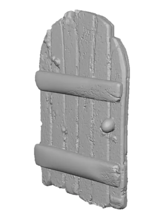 3D model for Miniature Wooden Door