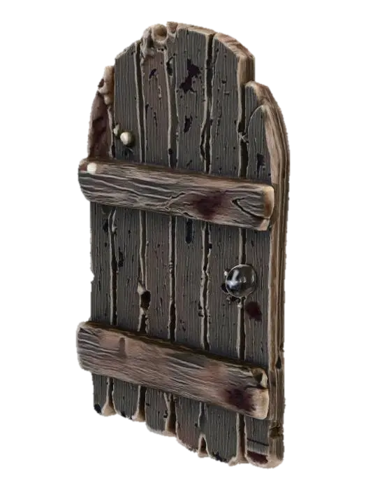 3D model for Miniature Wooden Door