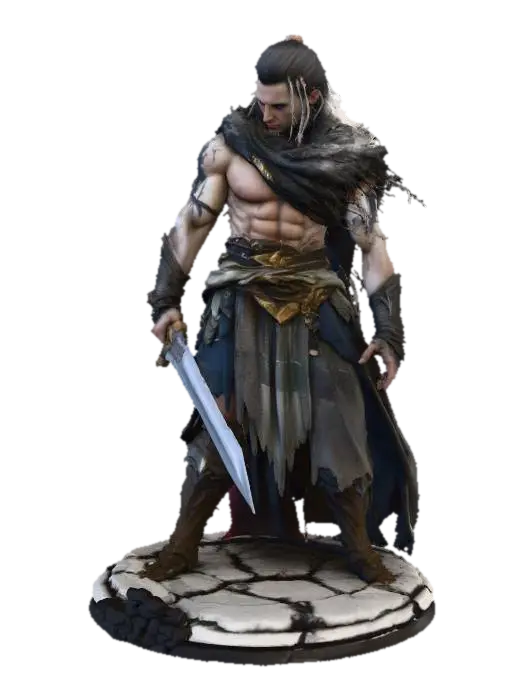 Norse - Vikings 3D model, vytvořený pomocí AI