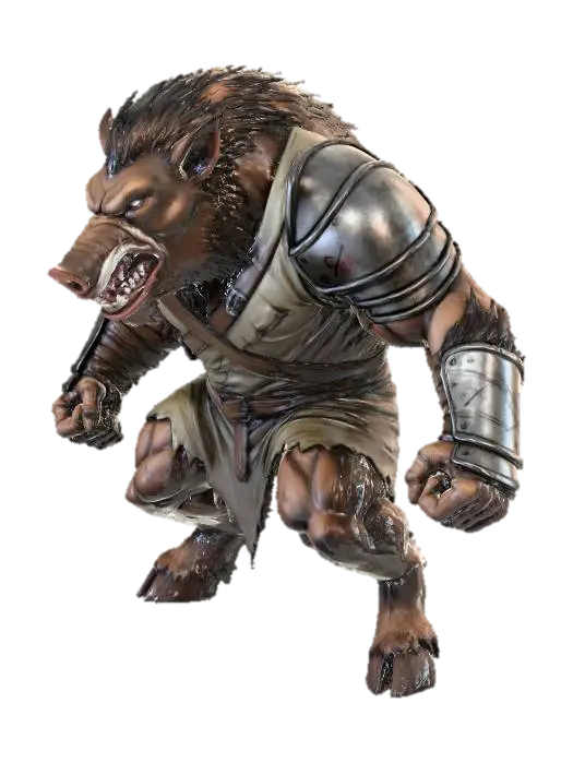 Wereboar's Challenge 3D model, vytvořený pomocí AI