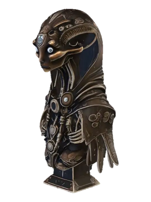 Intergalactic Noble 3D model, vytvořený pomocí AI