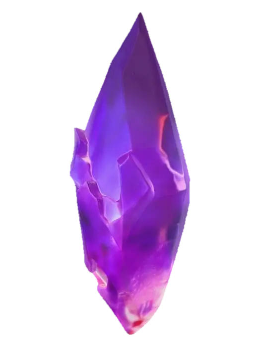 Ethereal Amethyst - Aura 3D model, vytvořený pomocí AI
