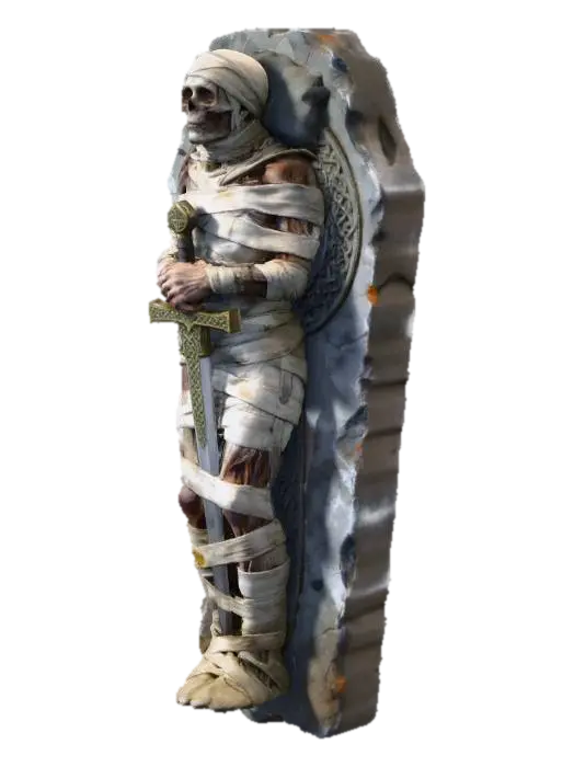 Mummy - Tomb 3D model, vytvořený pomocí AI