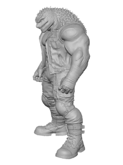 3D model for Leather-Clad Reptilian Warrior