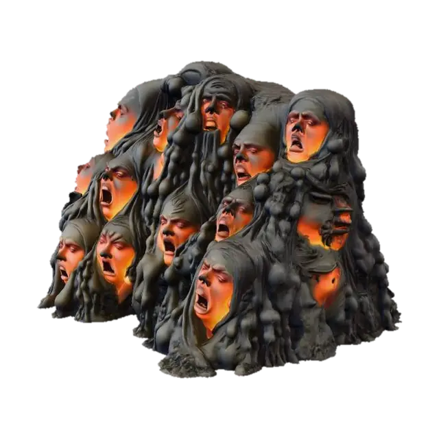 Agony of Souls - Spirits 3D model, vytvořený pomocí AI