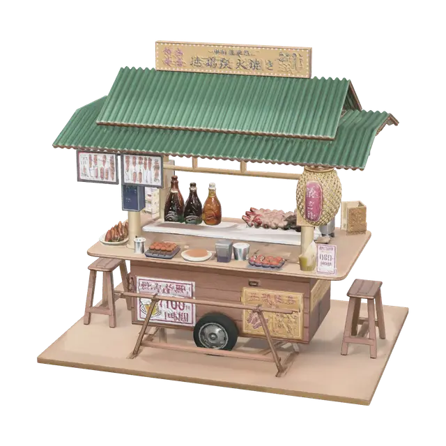 3D model for Stylized Foodcart