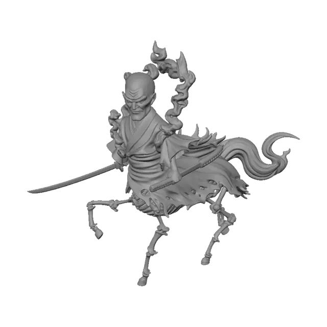 3D model for Skeleton Samurai on a Phantom Steed