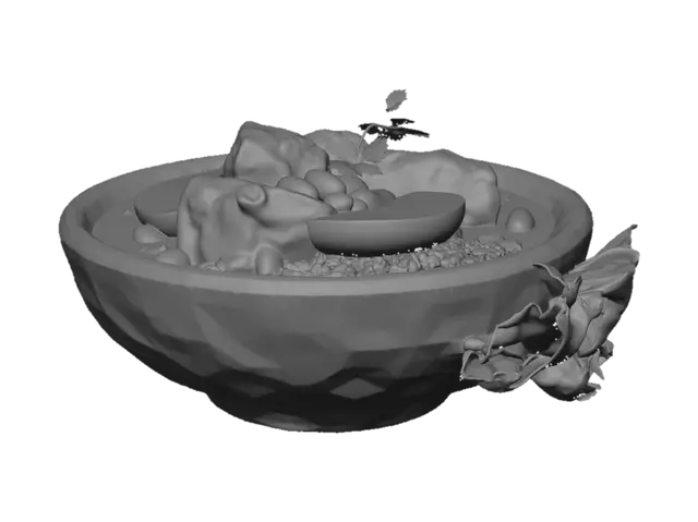 3D model for Feijoada, a Brasilian food.