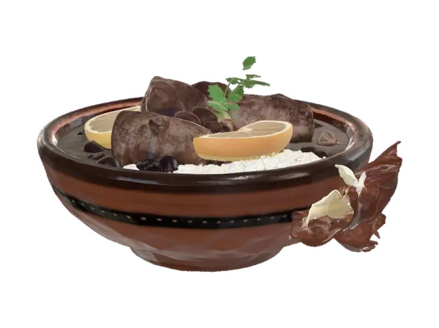 3D model for Feijoada, a Brasilian food.