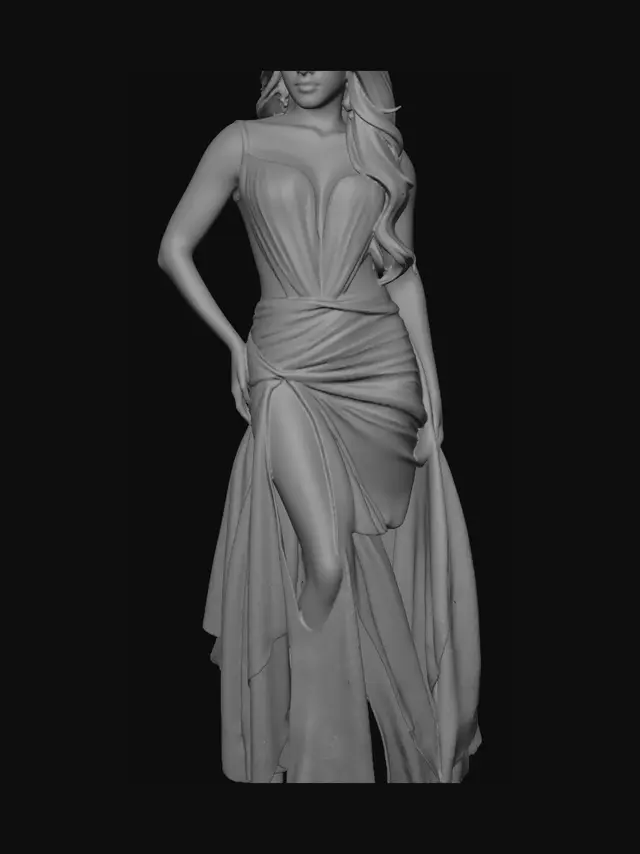 3D model for Kathryn Bernardo on a Midnight Gown