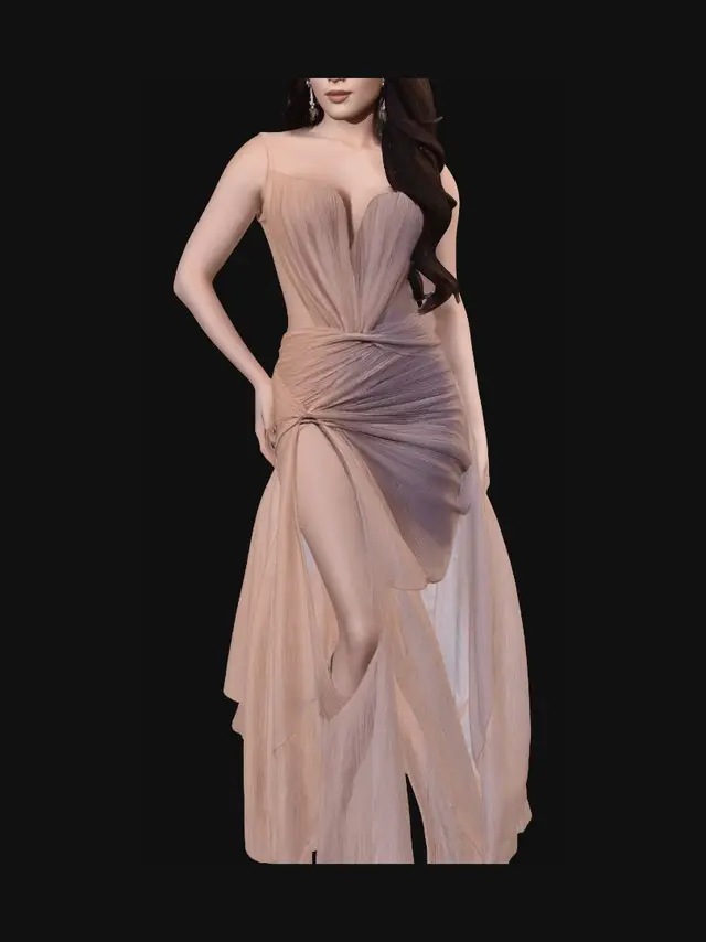 3D model for Kathryn Bernardo on a Midnight Gown