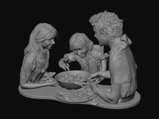 3D model for Cooking Together in the Kitchen
