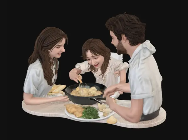 3D model for Cooking Together in the Kitchen
