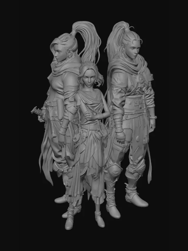 3D model for Dustbound Triad