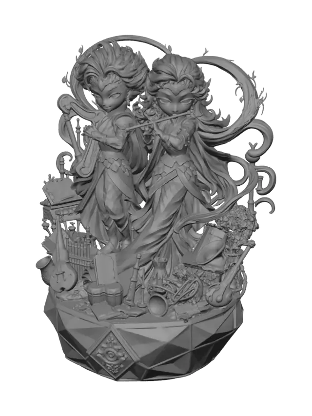 3D model for Duet of the Prism Orchestra
