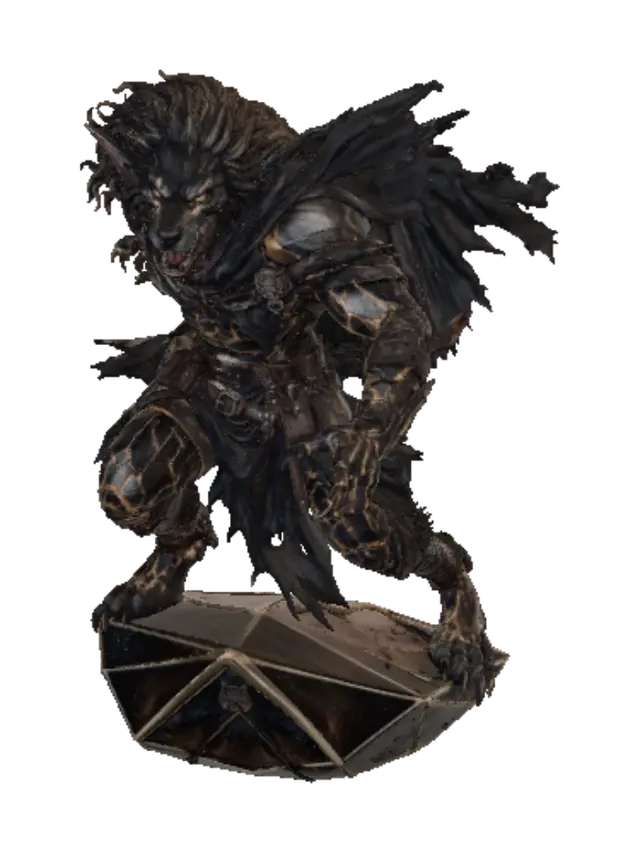 Emberwolf Warlord AI 생성 3D 모델