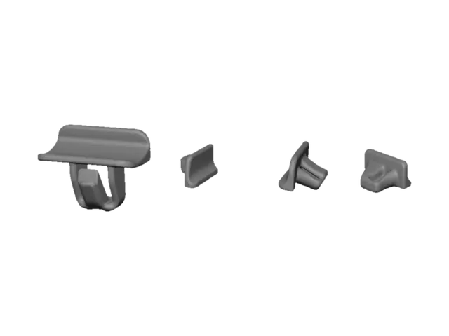 3D model for Assorted plastic automotive panel clips
