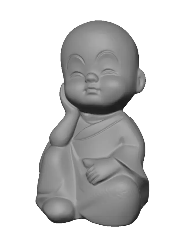 3D model for Smiling Monk Figurine