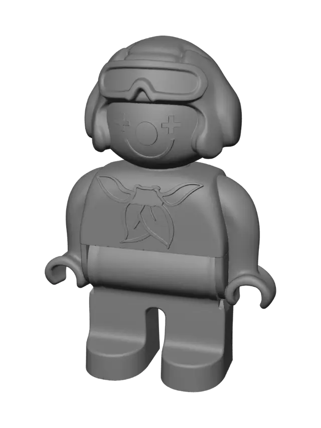 3D model for Blue-Helmeted LEGO Clown