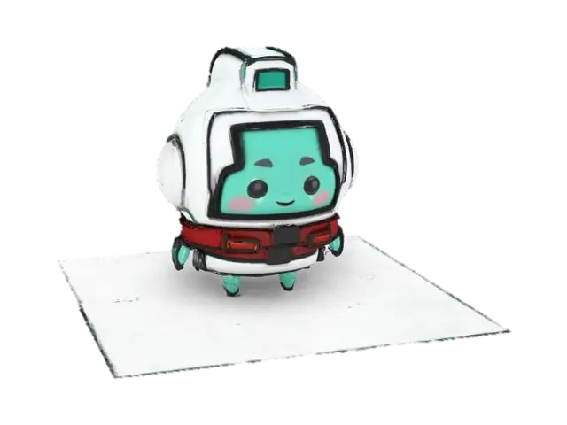 Space Dumpling Explorer - Gm 3D model, vytvořený pomocí AI