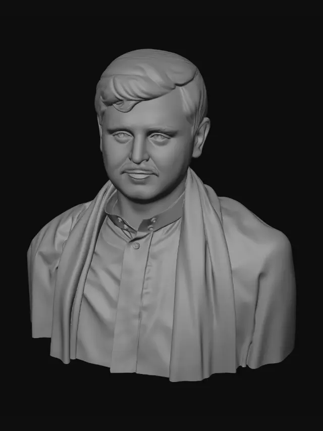 3D model for Portrait in Front of the Golden Dome Mosque