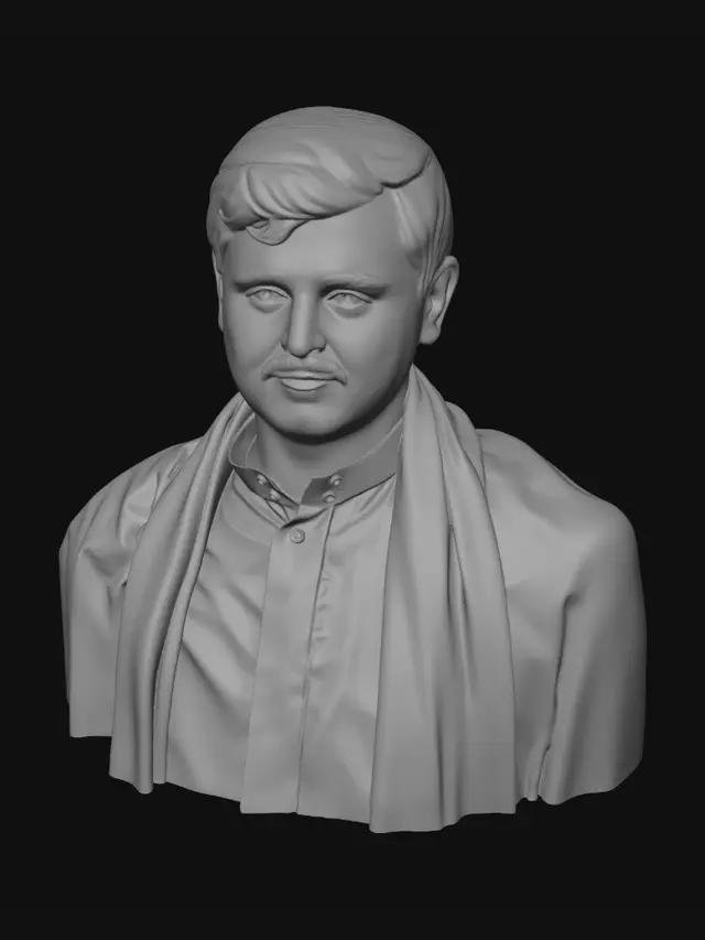 3D model for Portrait in Front of the Golden Dome Mosque