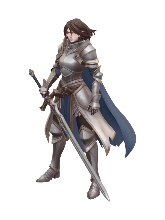 3D model for Ornate Holy Cleric Character