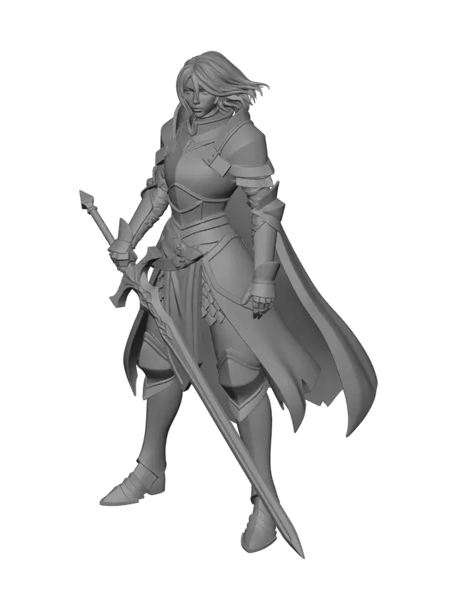 3D model for Ornate Holy Cleric Character