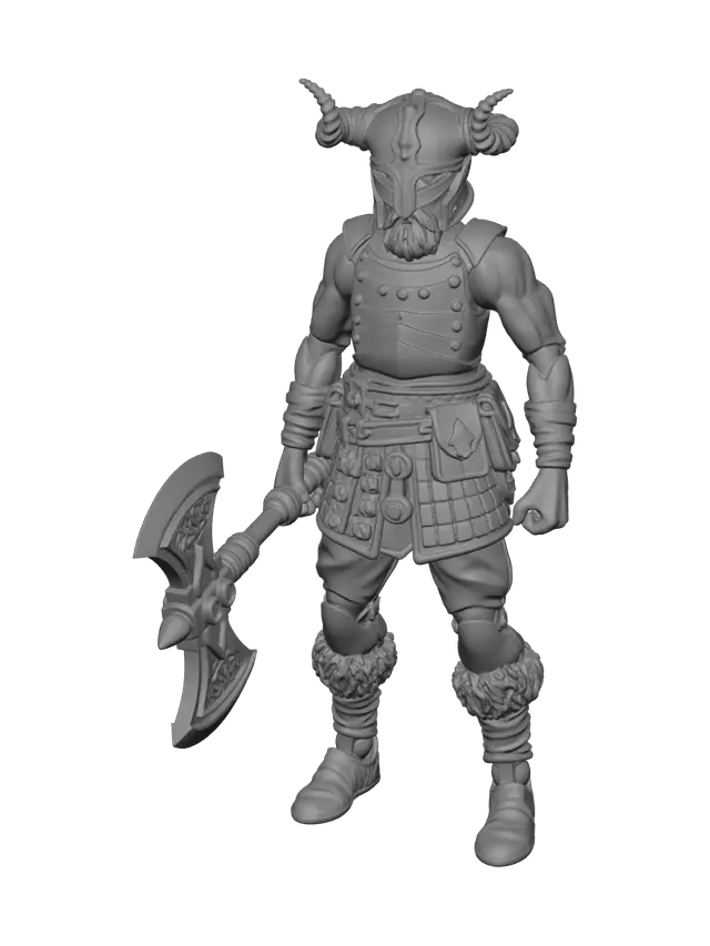 3D model for Barbarian Warrior Character