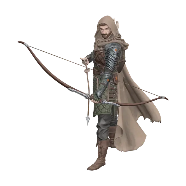 3D model for Elven Ranger Character