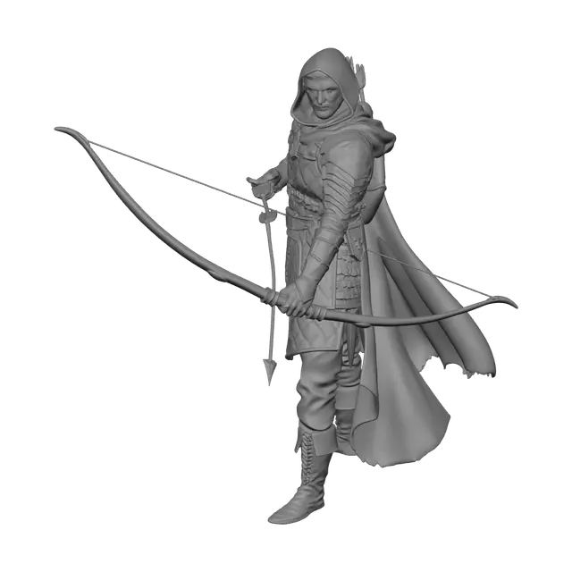 3D model for Elven Ranger Character