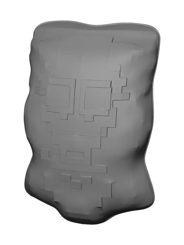 3D model for Weathered Spamton Plush