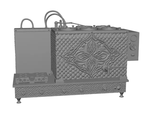 3D model for büyük su kazanı bakır