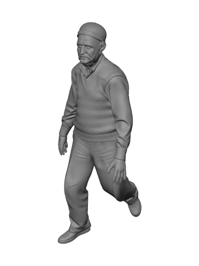 3D model for yaşlı türk dede